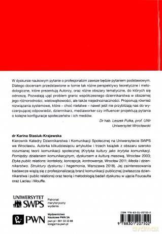 Dziennikarz, mediaworker, influencer o kontekstach dziennikarskiej profesji - Karina Stasiuk-Krajewska [KSIĄŻKA]