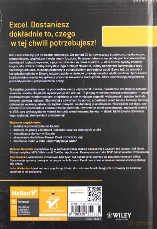 Excel 2019 PL biblia - Michael Alexander , John Walkenbach, Richard Kusleika [KSIĄŻKA]