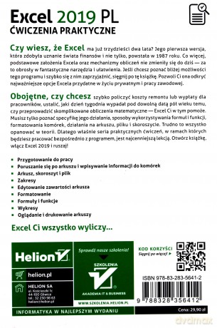 Excel 2019. Ćwiczenia praktyczne - Krzysztof Masłowski [KSIĄŻKA]
