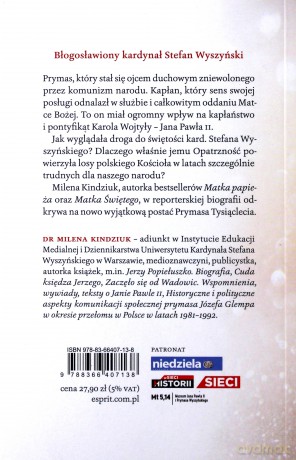 Kardynał Stefan Wyszyński prymas Polski - Milena Kindziuk [KSIĄŻKA]
