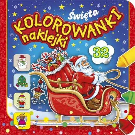 Kolorowanki, naklejki. Święta - Piotr Kozera [KSIĄŻKA]