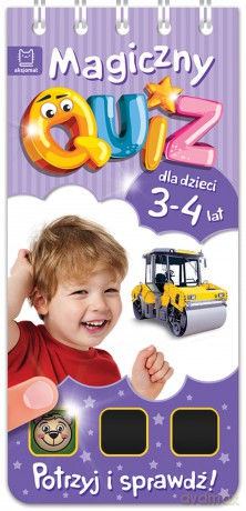 Magiczny quiz dla dzieci 3-4 lata fioletowy [KSIĄŻKA]