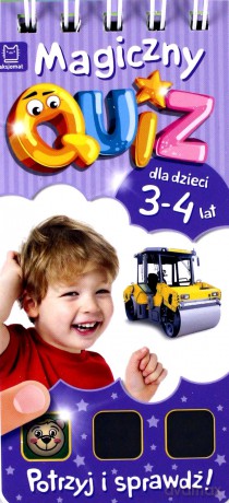 Magiczny quiz dla dzieci 3-4 lata fioletowy [KSIĄŻKA]