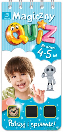 Magiczny quiz dla dzieci 4-5 lat niebieski [KSIĄŻKA]