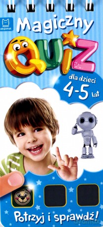 Magiczny quiz dla dzieci 4-5 lat niebieski [KSIĄŻKA]