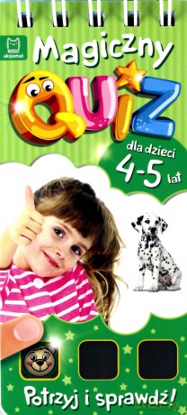 Magiczny quiz dla dzieci 4-5 lat zielony [KSIĄŻKA]
