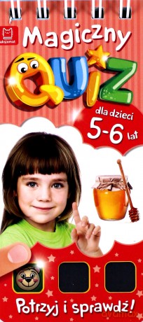 Magiczny quiz dla dzieci 5-6 lat czerwony [KSIĄŻKA]