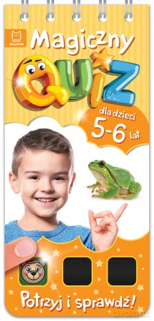 Magiczny quiz dla dzieci 5-6 lat pomarańczowy [KSIĄŻKA]