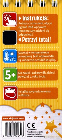 Magiczny quiz dla dzieci 5-6 lat pomarańczowy [KSIĄŻKA]