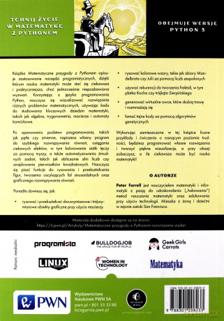Matematyczne przygody z Pythonem. Ilustrowany podręcznik do nauki matematyki poprzez programowanie - Peter Farrell [KSIĄŻKA]