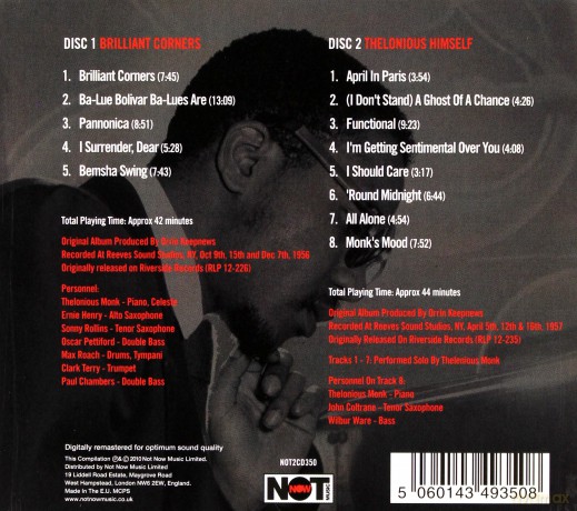 Thelonious Monk: Brilliant Corners [2CD]