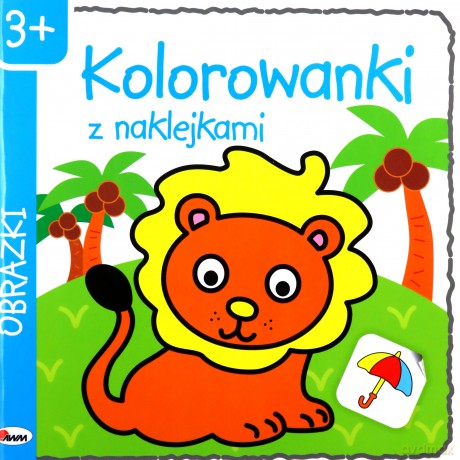 Obrazki. Kolorowanki z naklejkami - Piotr Kozera [KSIĄŻKA]