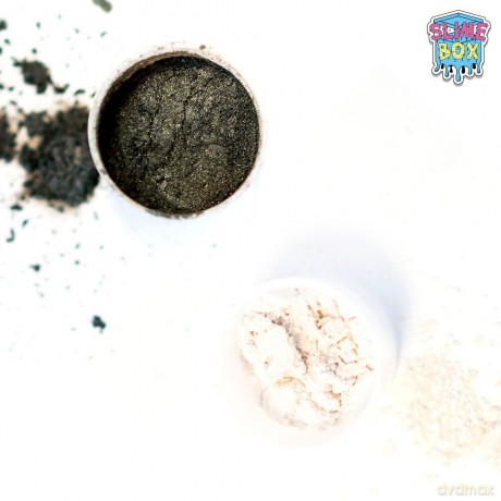 Pigment metaliczny zestaw nr 3 - 2 kolory po 10ml (perłowy czarny/biały)