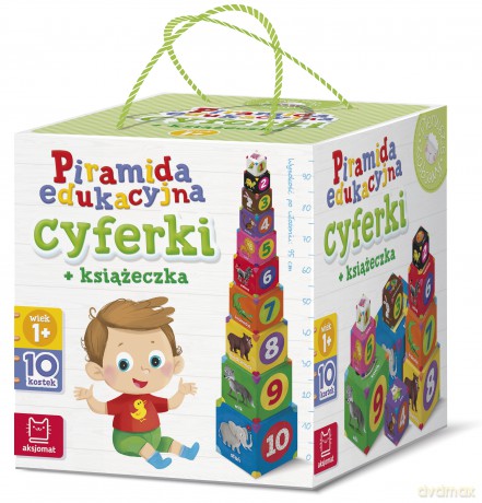 Piramida edukacyjna. Cyferki + książeczka [KSIĄŻKA]