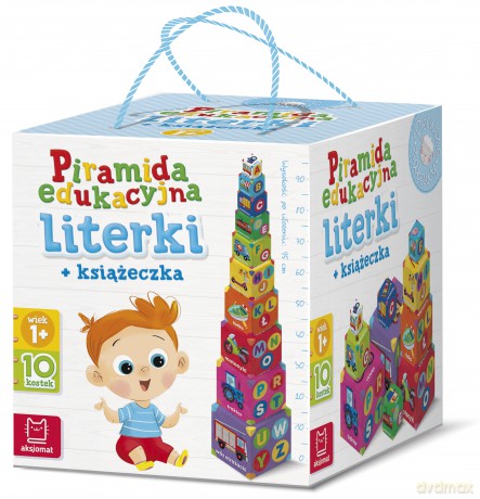 Piramida edukacyjna. Literki + książeczka [KSIĄŻKA]