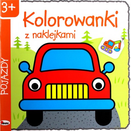 Pojazdy. Kolorowanki z naklejkami - Piotr Kozera [KSIĄŻKA]