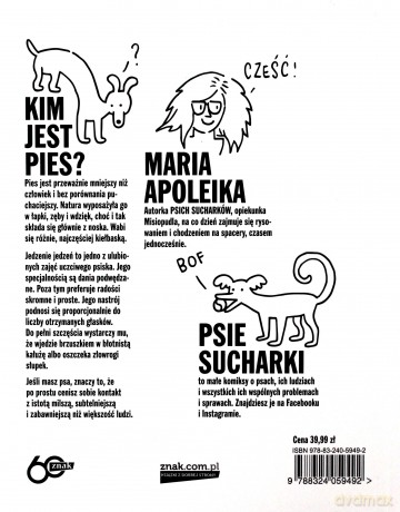 Psie sucharki. Wszystko co powiedziałby twój pies gdyby umiał mówić - Maria Apoleika [KSIĄŻKA]