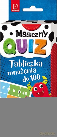 Tabliczka mnożenia do 100. Magiczny quiz [KSIĄŻKA]