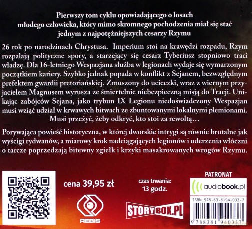 Trybun Rzymu. Wespazjan (Tom 1) - Robert Fabbri [AUDIOBOOK]