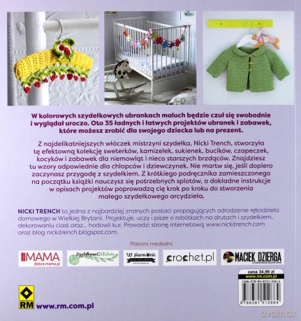 Ubranka dla dzieci na szydełku - Nicki Trench [KSIĄŻKA]