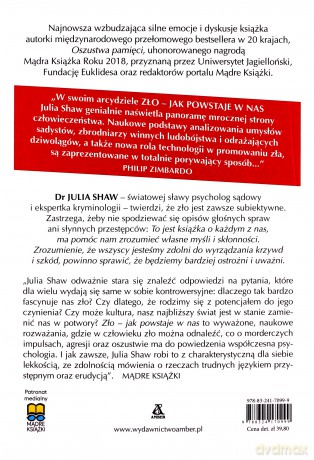 Zło. Jak powstaje w nas - Julia Shaw [KSIĄŻKA]