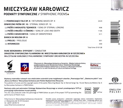 Orkiestra Symfoniczna Filharmonii w Szczecinie: Mieczysław Karłowicz. Poematy Symfoniczne [SACD]