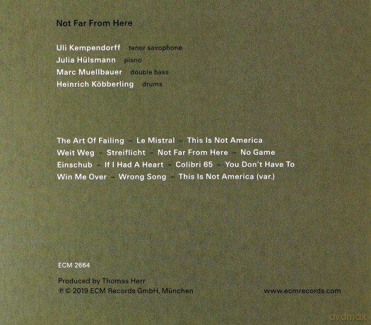 Julia Hulsman Quartet: Not Far From Here [CD]