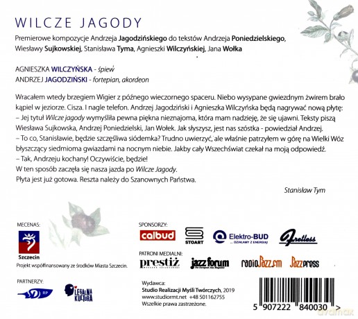 Andrzej Jagodziński, Agnieszka Wilczyńska: Wilcze Jagody [CD]