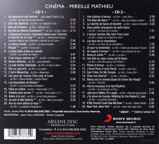 Mireille Mathieu: Cinéma [2CD]