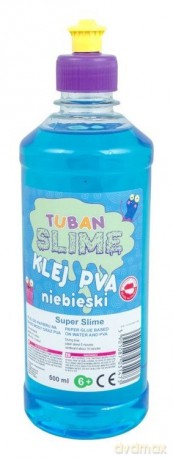 Klej do papieru PVA 500 ml niebieski