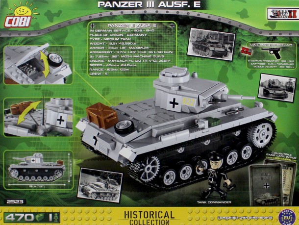 Klocki Historical Collection Panzer III Ausf.E - niemiecki czołg średni [KLOCKI]