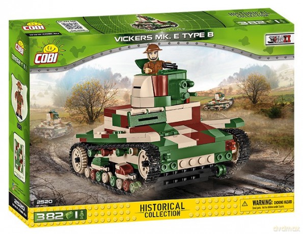 Klocki Historical Collection Vickers Mk. E Type B - brytyjski czołg lekki [KLOCKI]