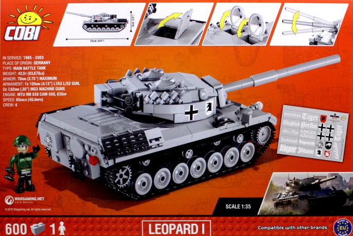 Klocki World of Tanks Leopard 1 [KLOCKI]
