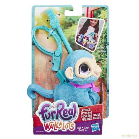 Maskotka furReal Friends Małe zwierzaki na smyczy, Małpka