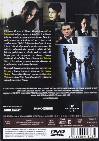 Morderstwo pierwszego stopnia [DVD]