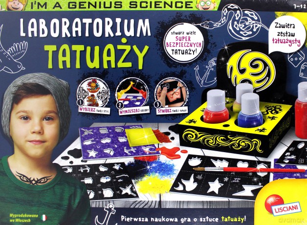 Zestaw naukowy Im A Genius Laboratorium tatuaży