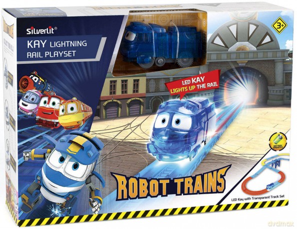 Zestaw z torami Robot Trains Świecący Kay