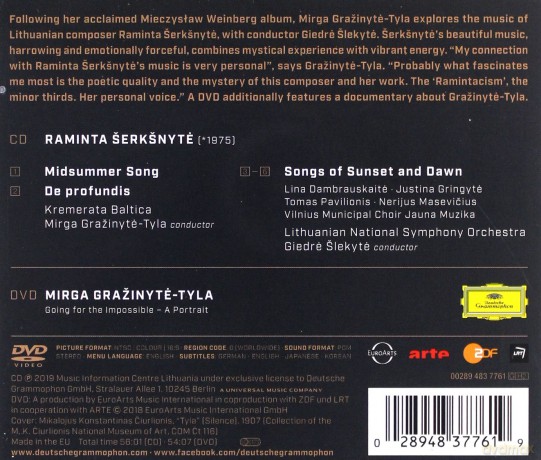 Mirga Grazinyte-Tyla: Raminta Serksnyte [CD]+[DVD]