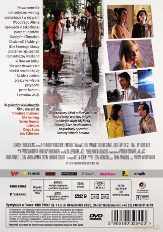 W deszczowy dzień w Nowym Jorku [DVD]