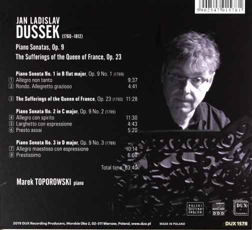Jan Ladislav Dussek Piano Sonatas Op. 9 [CD]