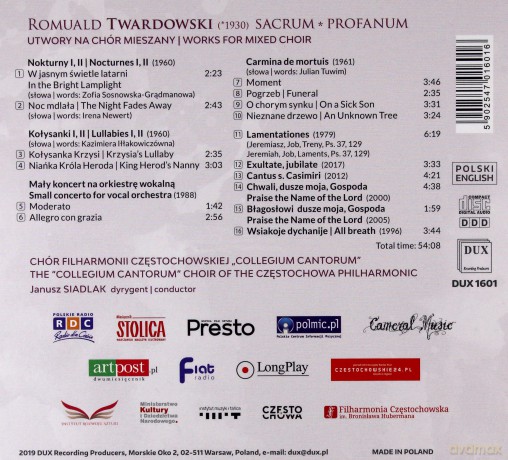 Romuald Twardowski Sacrum Profanum [CD]
