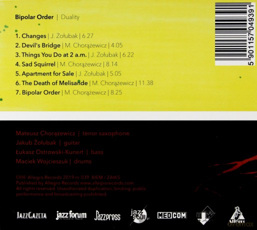 Bipolar Order: Duality [CD]