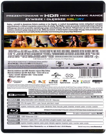 Szybcy i wściekli [Blu-Ray 4K]+[Blu-Ray]