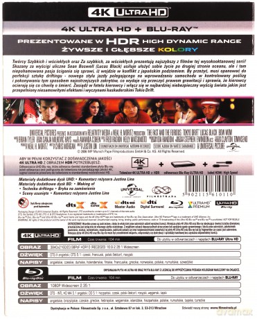Szybcy i wściekli: Tokio Drift [Blu-Ray 4K]+[Blu-Ray]