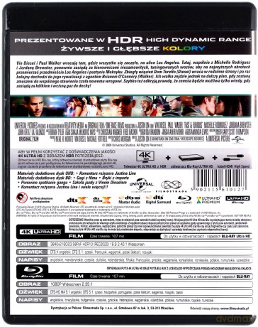 Szybko i wściekle [Blu-Ray 4K]+[Blu-Ray]