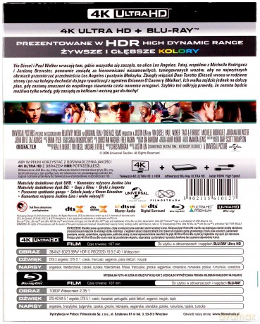 Szybko i wściekle [Blu-Ray 4K]+[Blu-Ray]