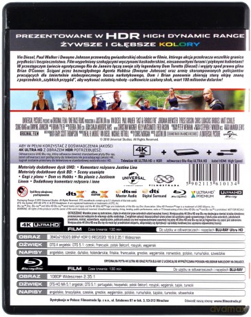 Szybcy i wściekli 5 [Blu-Ray 4K]+[Blu-Ray]