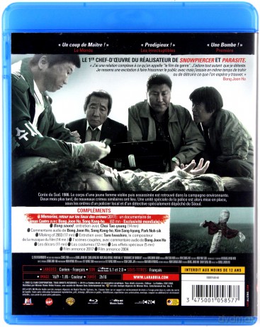 Memories of Murder (Zagadka zbrodni) [Blu-Ray]