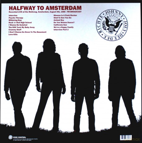 Ramones: Halfway To Amsterdam: Live At The Melkweg. August 5th. 1986 - FM Broadcast [Winyl]