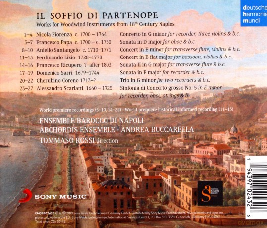 Ensemble Barocco di Napoli: Il soffio di Partenope - Music for Woodwinds from 18th Century Naples [CD]